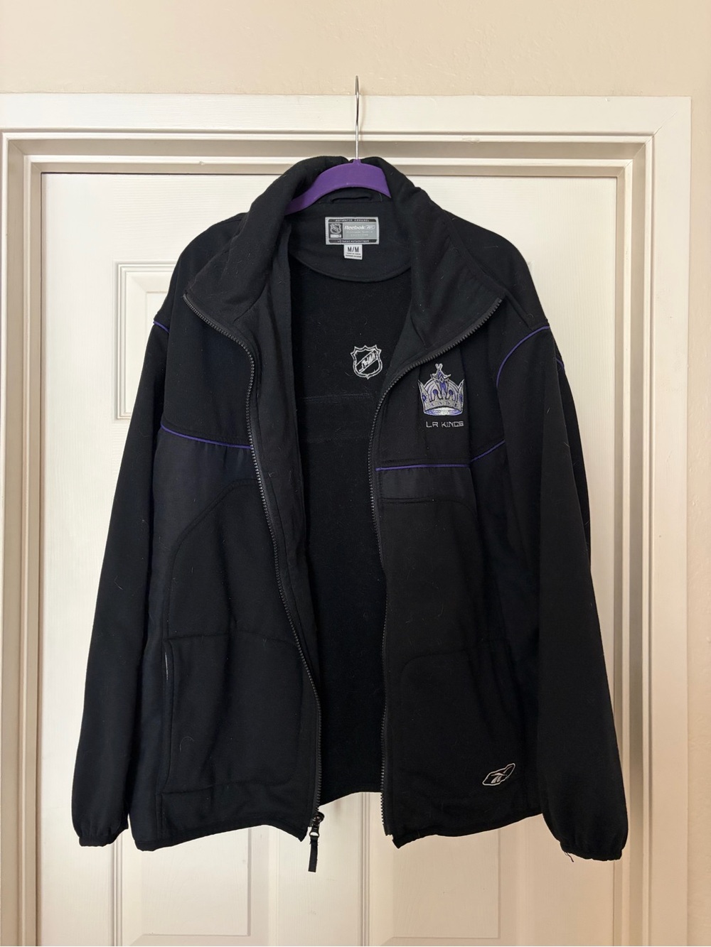 Reebok Los Angeles Kings NHL Center Ice Collection Full-Zip Fleece Jacket